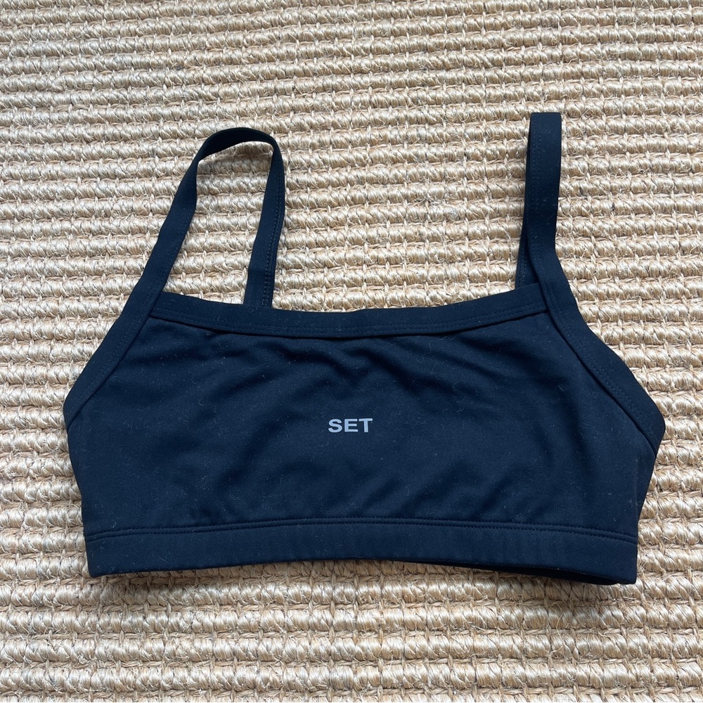 SET ACTIVE Black Sportbody Bra Size Small